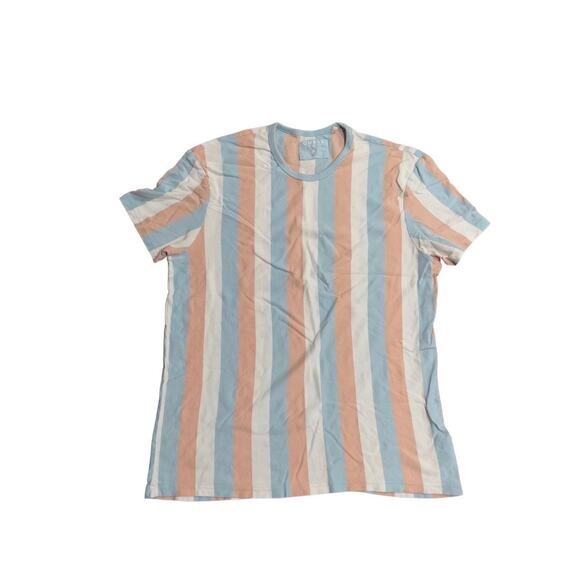 GUESS Los Angeles Striped Shirt Size XL Knit Casual Tee Preppy - Picture 1 of 5